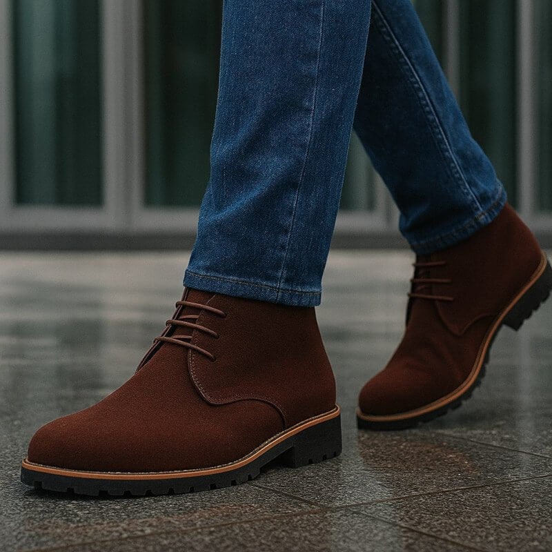 Colton Suede Boots | Men's Suede Ankle Boots | Smart Casual Chelsea Boots UK