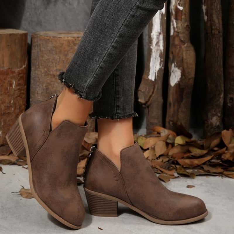Roselyn Heeled Ankle Boots | Women's High Heels | Elegant Party Court Shoes UK
