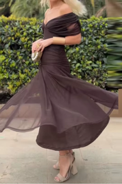 Fenwick Draped Evening Dress | Women's Elegant Evening Dress | Formal Occasion Dress UK