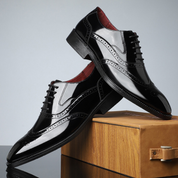 Rhodes Vintage Wingtip Brogues | Men's Leather Brogues | Classic Wingtip Oxford Smart Shoes UK