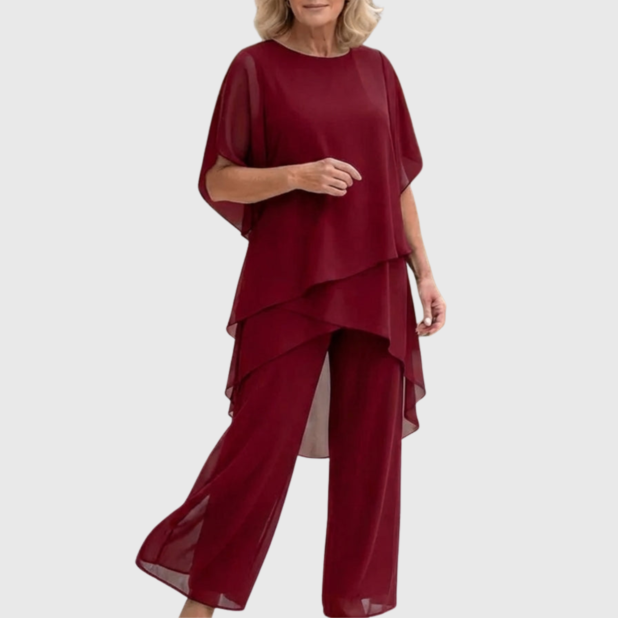 Dalston Draped Palazzo Co-ord | Women's Draped Palazzo Co-ord Set | Elegant Wide Leg Two-Piece UK