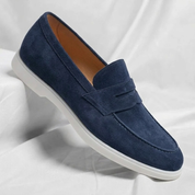 Bancroft Suede Penny Loafers | Men's Suede Loafers | Slip-On Smart Casual Driving Shoes UK
