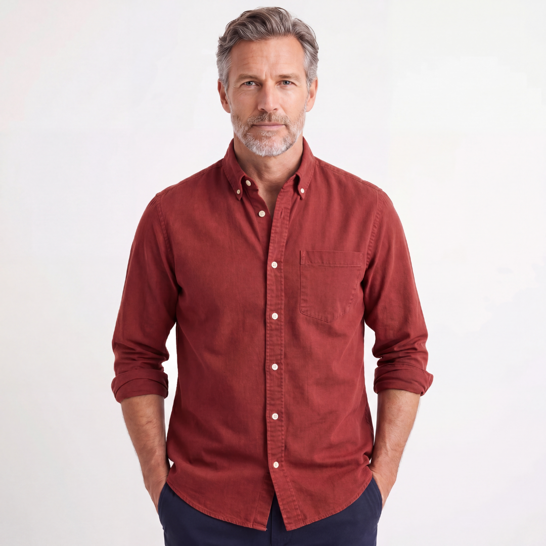 Kensington Chest-Pocket Linen Shirt | Men's Linen Summer Shirt | Breathable Holiday Casual Top UK