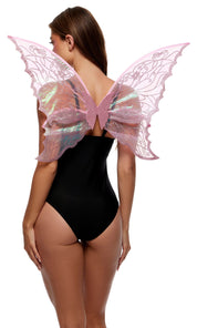 Iridescent Fairy Wings Halloween Costume Accessory – Angel Butterfly Wings Fancy Dress