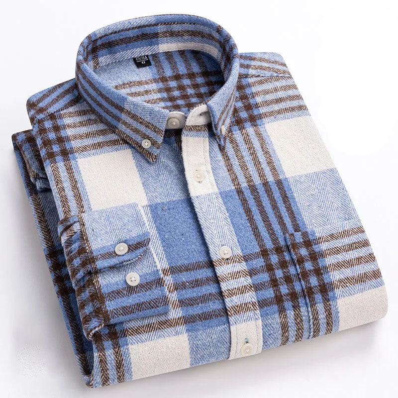 Fletcher Brushed Flannel Shirt | Men's Plaid Flannel Shirt | Smart Casual Checked Shirt UK