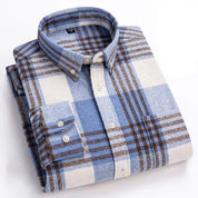 Fletcher Brushed Flannel Shirt | Men's Plaid Flannel Shirt | Smart Casual Checked Shirt UK
