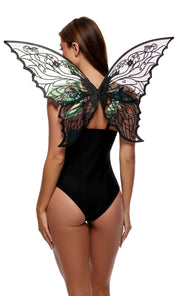 Iridescent Fairy Wings Halloween Costume Accessory – Angel Butterfly Wings Fancy Dress