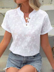 Liana Floral Draped Blouse | Women's Floral Print Blouse | Lightweight Casual Summer Top UK