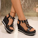 Alina Butterfly Wedge Sandals | Women's Platform Wedge Sandals | Comfortable Wedge Heels UK