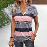 Clara Casual Striped Blouse | Women's Striped Summer Blouse | Casual Relaxed Fit Top UK