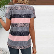 Clara Casual Striped Blouse | Women's Striped Summer Blouse | Casual Relaxed Fit Top UK
