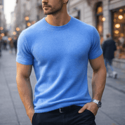Cassian Cashmere Tee | Men's Luxury Cashmere T-Shirt | Premium Soft Casual Top UK