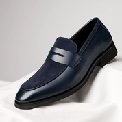 Jasper Italian Penny Loafers | Men's Classic Loafers | Slip-On Smart Casual Shoes UK