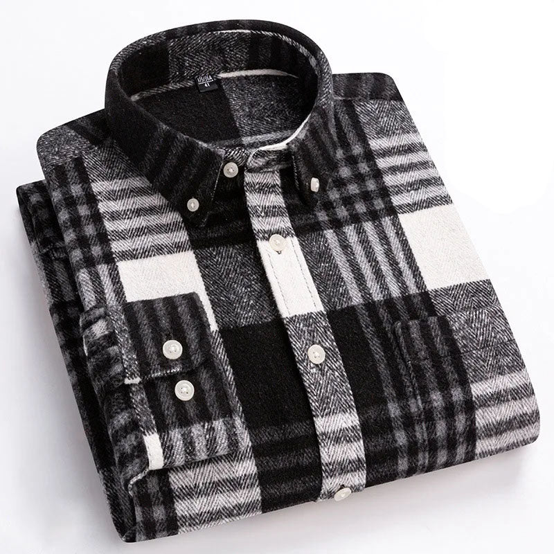 Fletcher Brushed Flannel Shirt | Men's Plaid Flannel Shirt | Smart Casual Checked Shirt UK
