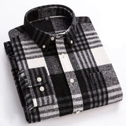 Fletcher Brushed Flannel Shirt | Men's Plaid Flannel Shirt | Smart Casual Checked Shirt UK