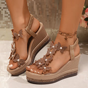 Alina Butterfly Wedge Sandals | Women's Platform Wedge Sandals | Comfortable Wedge Heels UK