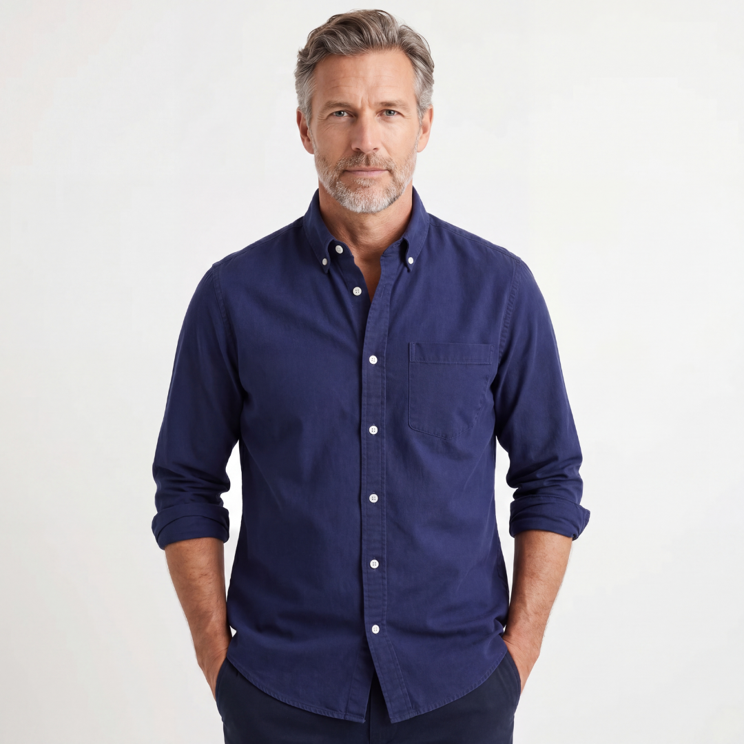Kensington Chest-Pocket Linen Shirt | Men's Linen Summer Shirt | Breathable Holiday Casual Top UK