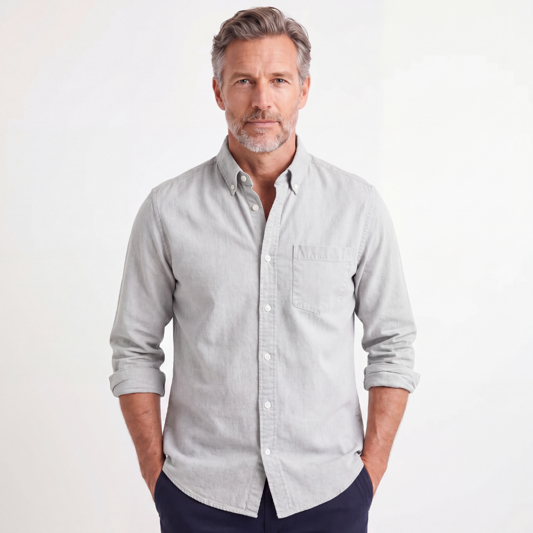 Kensington Chest-Pocket Linen Shirt | Men's Linen Summer Shirt | Breathable Holiday Casual Top UK