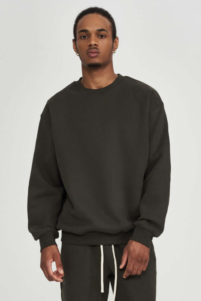 Men's Soft Crew Neck Sweater Comfort Classic Knit Jumper Casual Winter Pullover Knitwear