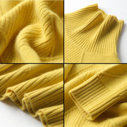 Women's Oversized Diamond-Knit Turtleneck Sweater – Ribbed Dropped-Shoulder Pullover | Winter Knitwear | 5 Colours | S–2XL