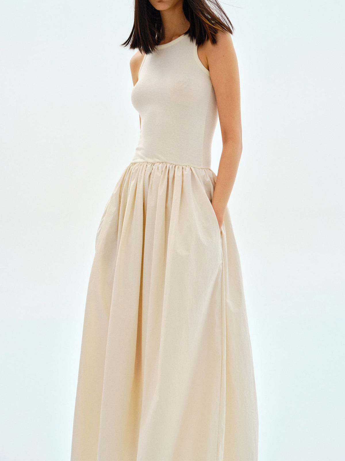 Leisure Crew Neck Long Dress | Women's Casual Long Dress | Relaxed Everyday Fashion Dress UK
