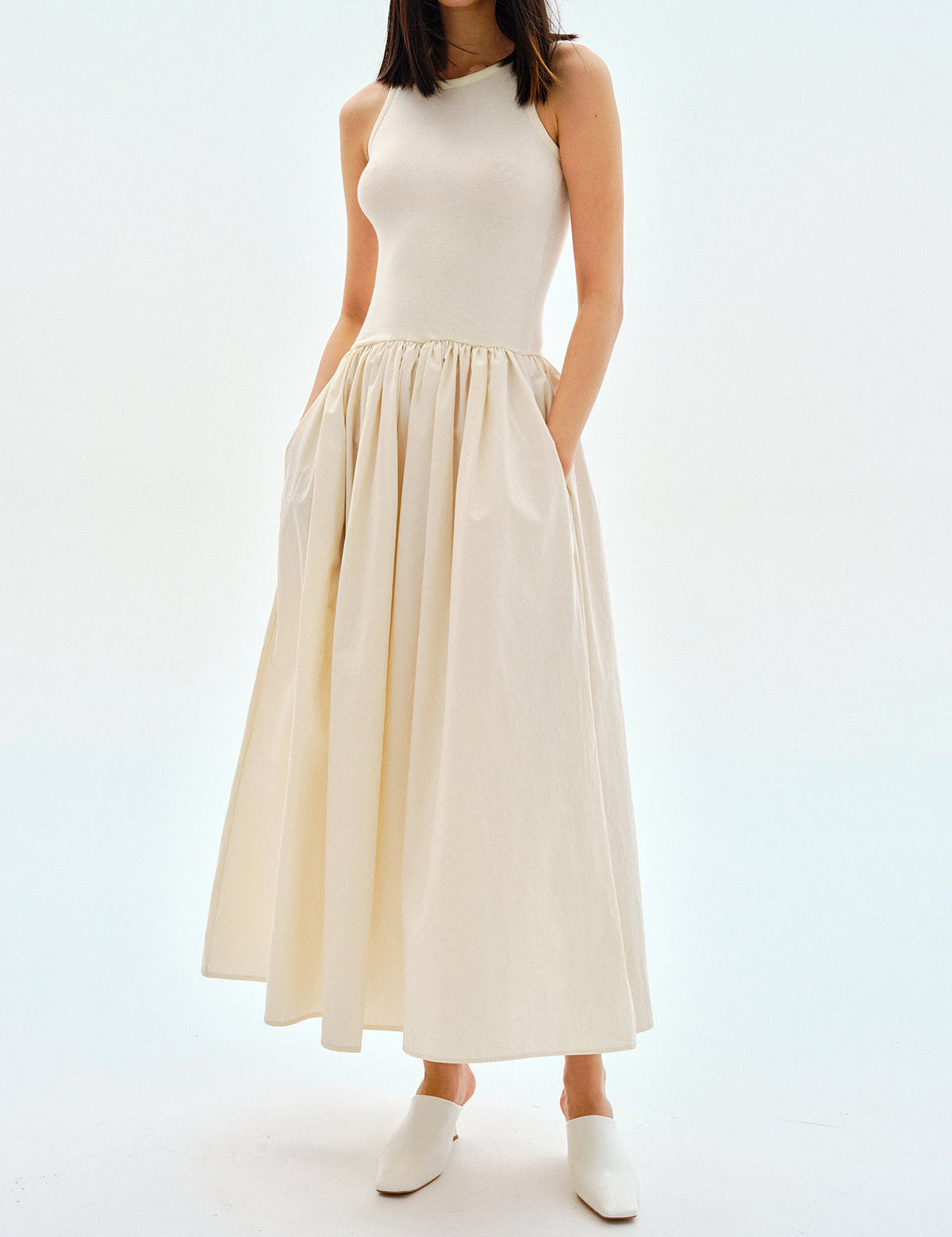Leisure Crew Neck Long Dress | Women's Casual Long Dress | Relaxed Everyday Fashion Dress UK