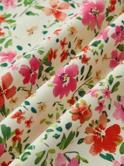 Floral Print Trim Cami Midi Dress | Women's Floral Print Midi Dress | Feminine Boho Dress UK