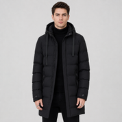 Whitstable Hooded Puffer Jacket | Men's Padded Winter Coat | Warm Insulated Outerwear UK