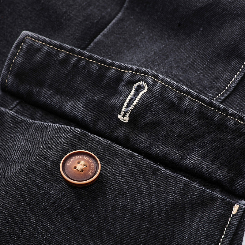 Billy Wilson Denim Jacket | Men's Vintage Wash Denim Jacket | Classic Casual Jean Jacket UK