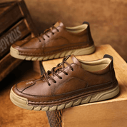Easton Leather Trainer | Men's Genuine Leather Trainers | Smart Casual Fashion Shoes UK