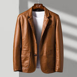 Luca Leather Jacket | Men's Genuine Leather Jacket | Classic Biker Style Outerwear UK