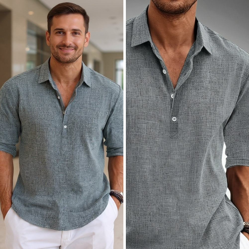 Gideon Shirt | Men's Oxford Button-Down Shirt | Smart Casual Formal Top UK