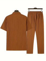 Elias Striped Two-Piece Summer Set | Men's Striped Two-Piece Summer Set | Casual Holiday Co-ord UK