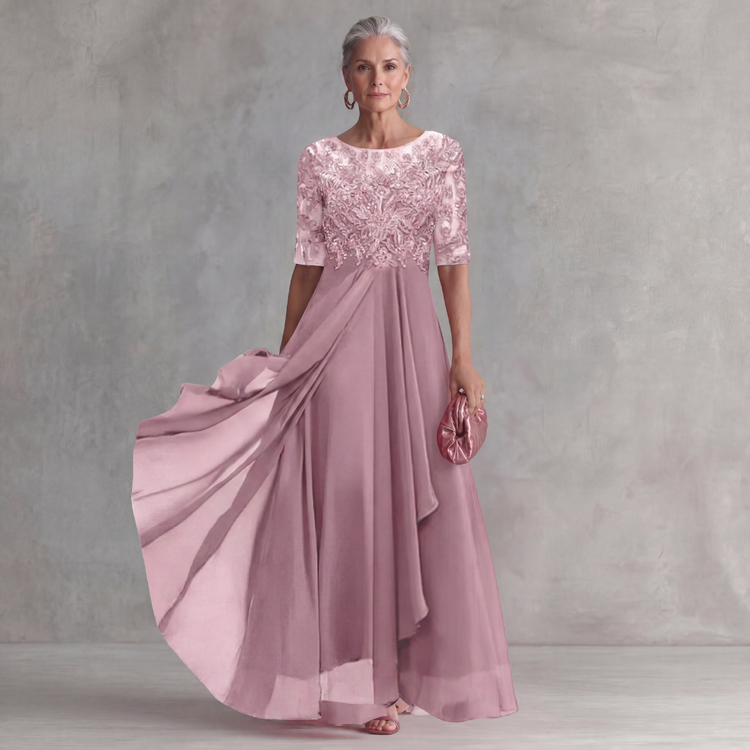 Arlo Flowing Midi Dress | Women's Classic Midi Dress | Elegant Everyday Dress UK