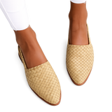 Bexley Woven Slingback Loafers | Women's Woven Slingback Loafers | Smart Summer Flat Shoes UK