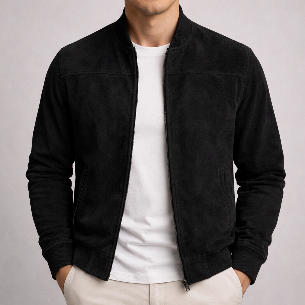 Lawson Suede Zip Jacket | Premium Jacket | Smart Casual Outerwear UK