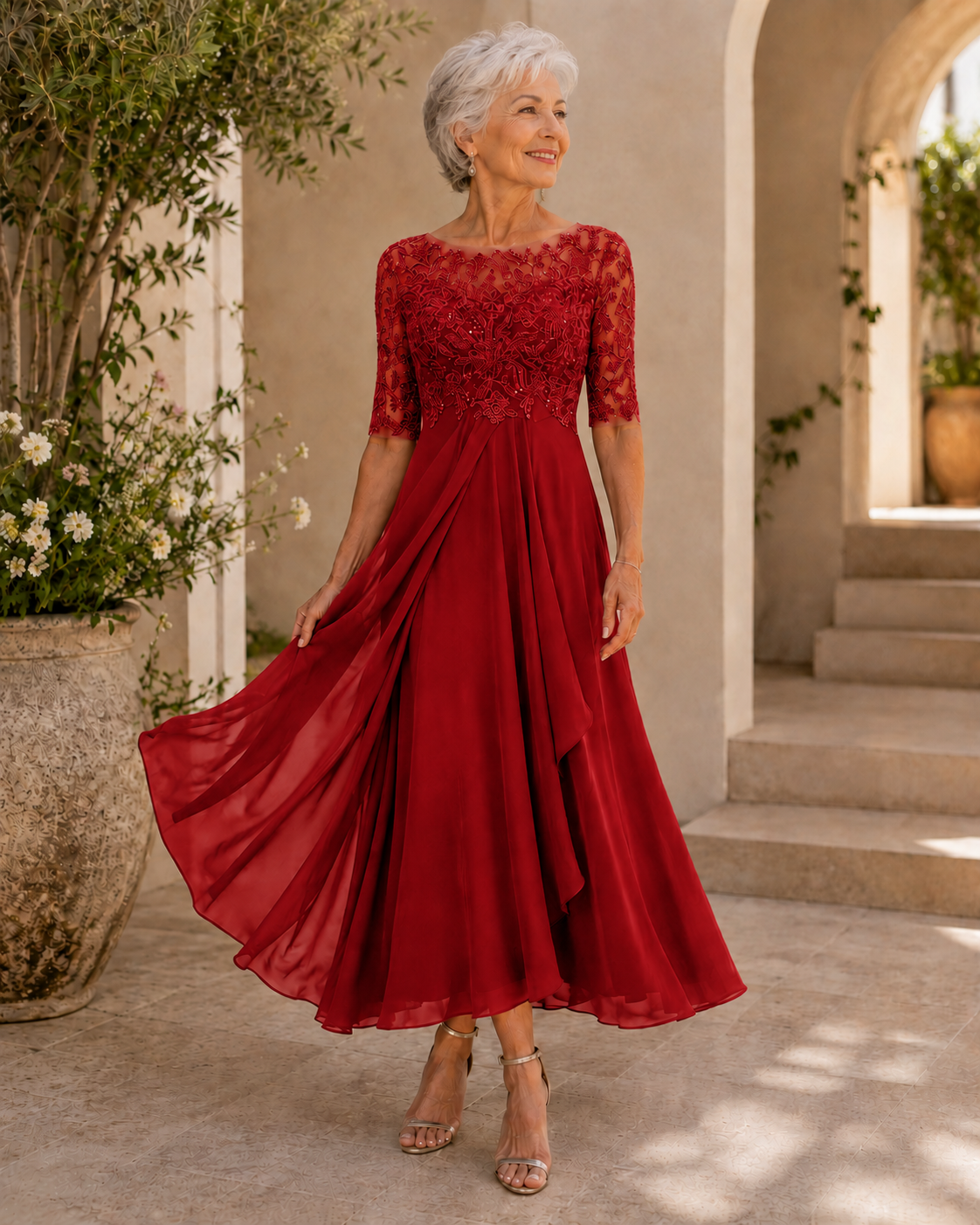 Camden Lace Evening Dress | Women's Elegant Evening Dress | Formal Occasion Dress UK