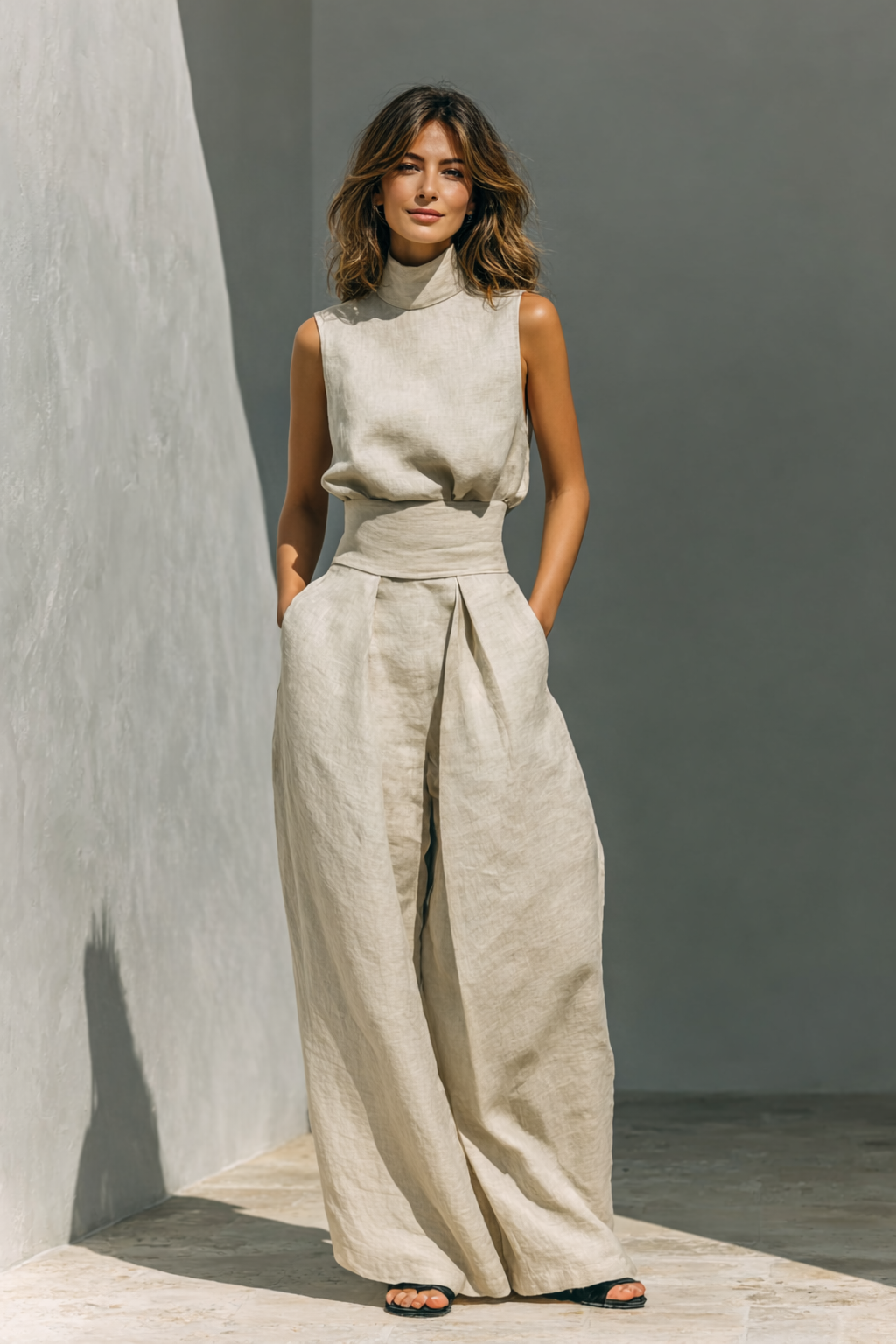Ashton Linen Two Piece Set | Women's Linen Two-Piece Set | Breathable Summer Co-ord UK
