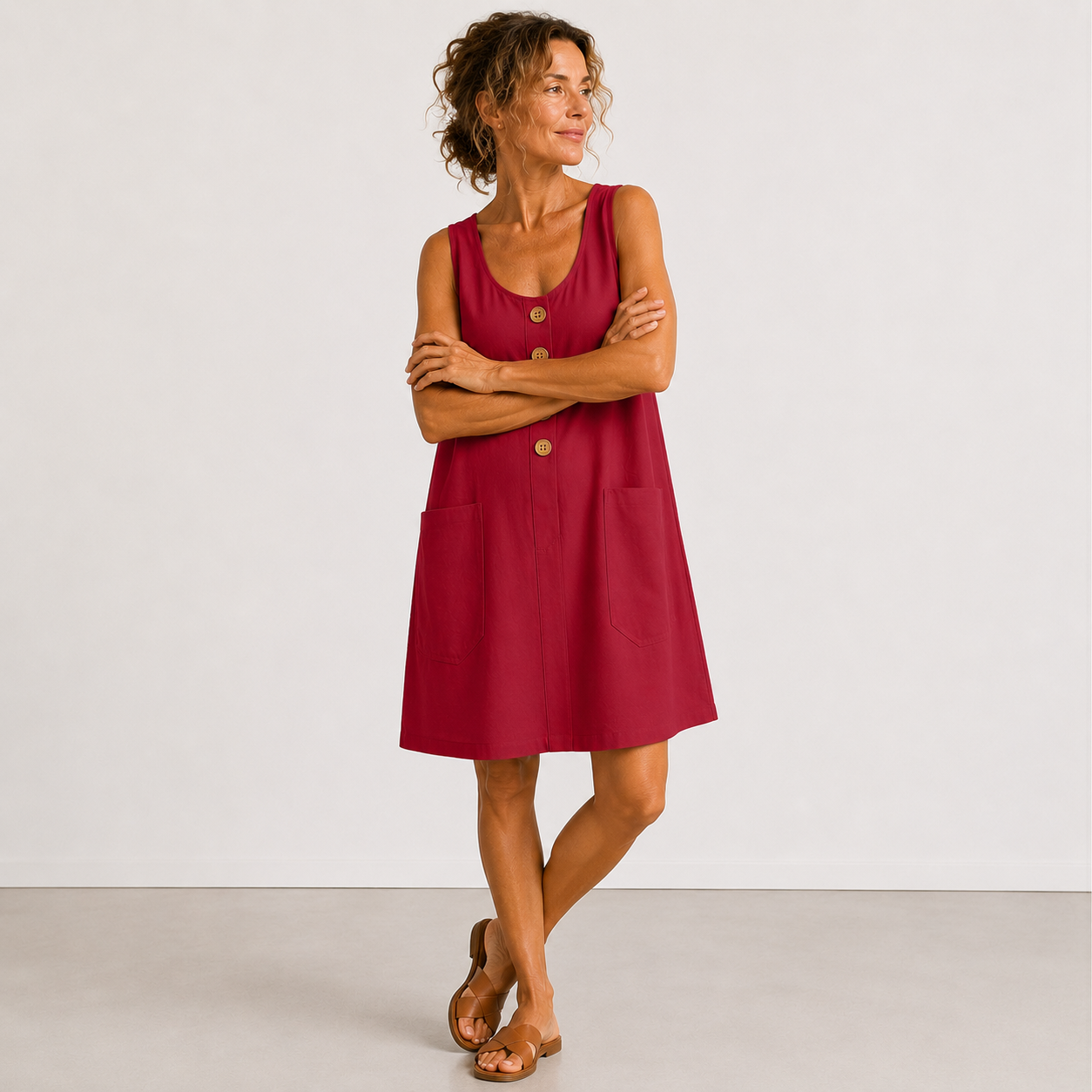 Nova Cotton Linen Dress | Women's Cotton Linen Dress | Breathable Casual Summer Dress UK