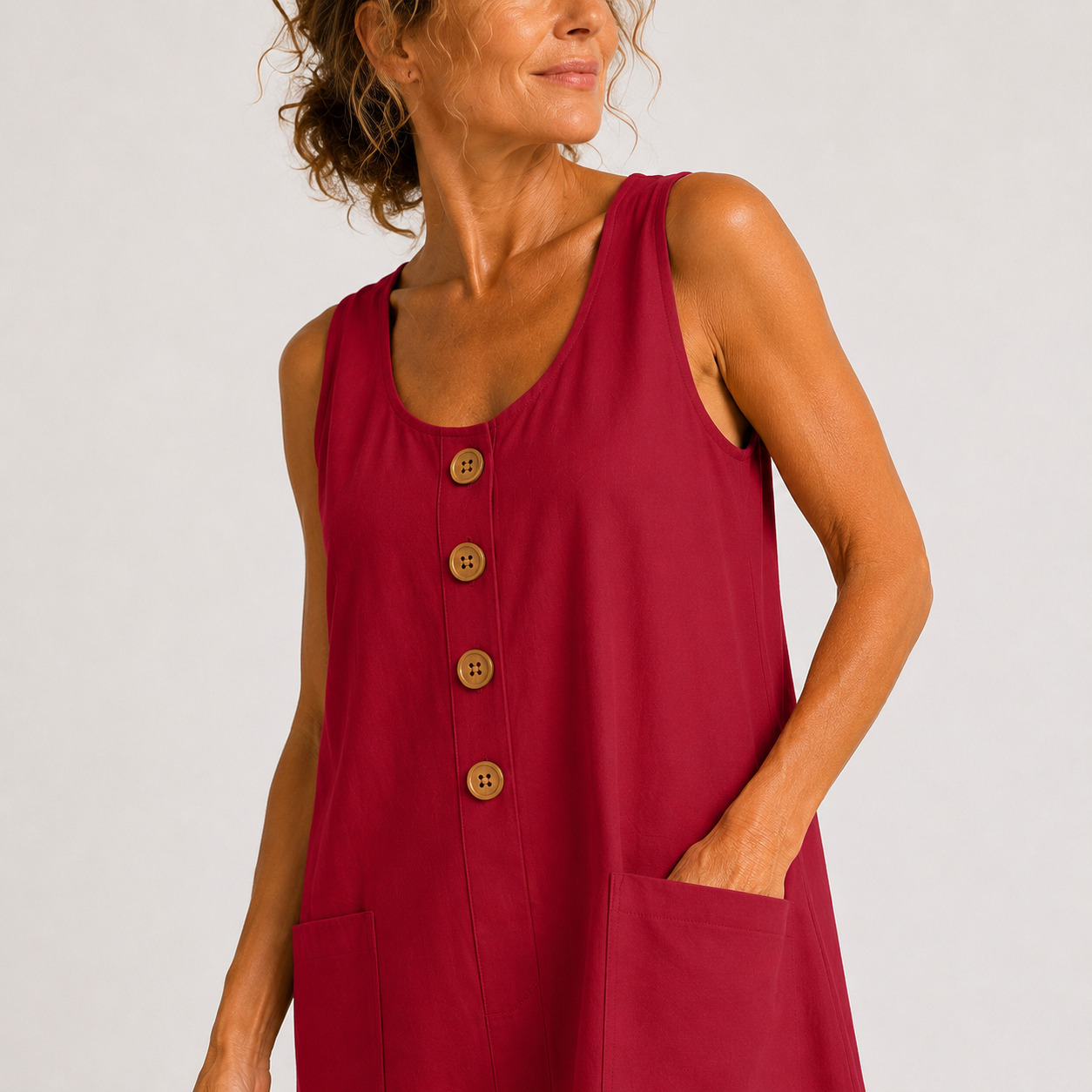 Nova Cotton Linen Dress | Women's Cotton Linen Dress | Breathable Casual Summer Dress UK