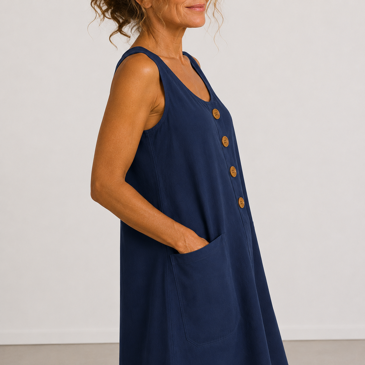 Nova Cotton Linen Dress | Women's Cotton Linen Dress | Breathable Casual Summer Dress UK