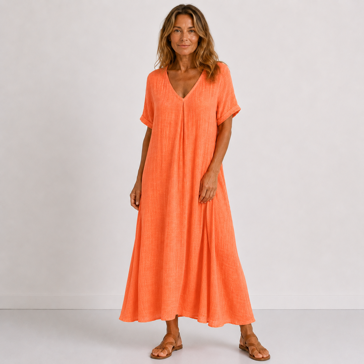 Faye Linen Maxi Dress | Women's Elegant Maxi Dress | Summer Holiday Long Dress UK