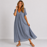 Faye Linen Maxi Dress | Women's Elegant Maxi Dress | Summer Holiday Long Dress UK