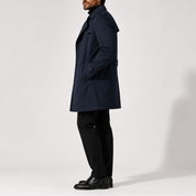 Men's Classic Trench Coat Mid-Length Double-Breasted Epaulettes Smart Casual