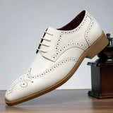 Rhodes Vintage Wingtip Brogues | Men's Leather Brogues | Classic Wingtip Oxford Smart Shoes UK