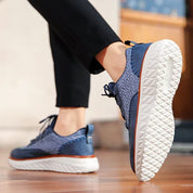 Drake Burnished Leather Trainers | Men's Genuine Leather Trainers | Smart Casual Fashion Shoes UK