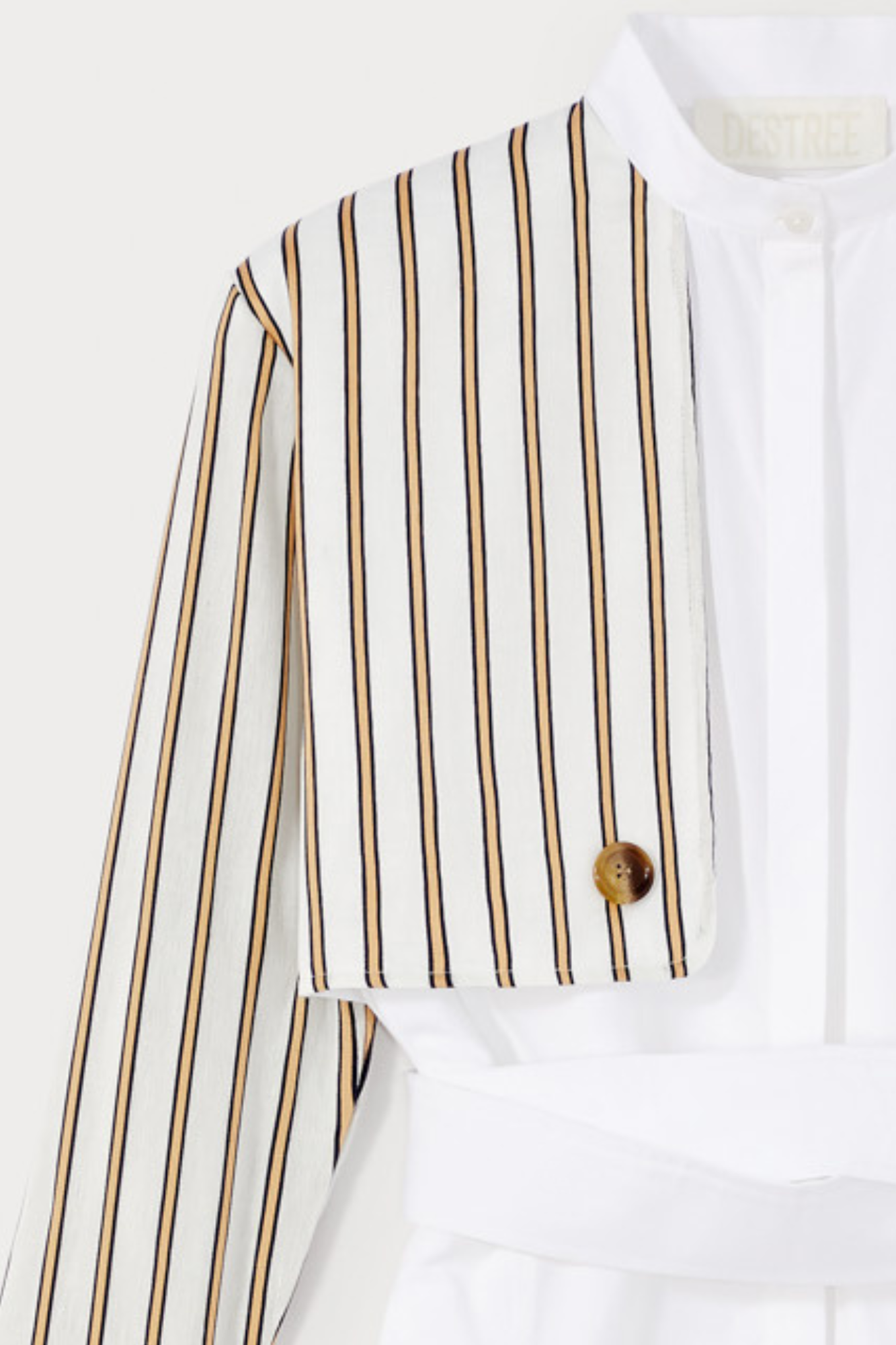 Hans Striped Poplin Asymmetric Maxi Shirt Dress | Dress | Women White Stripe