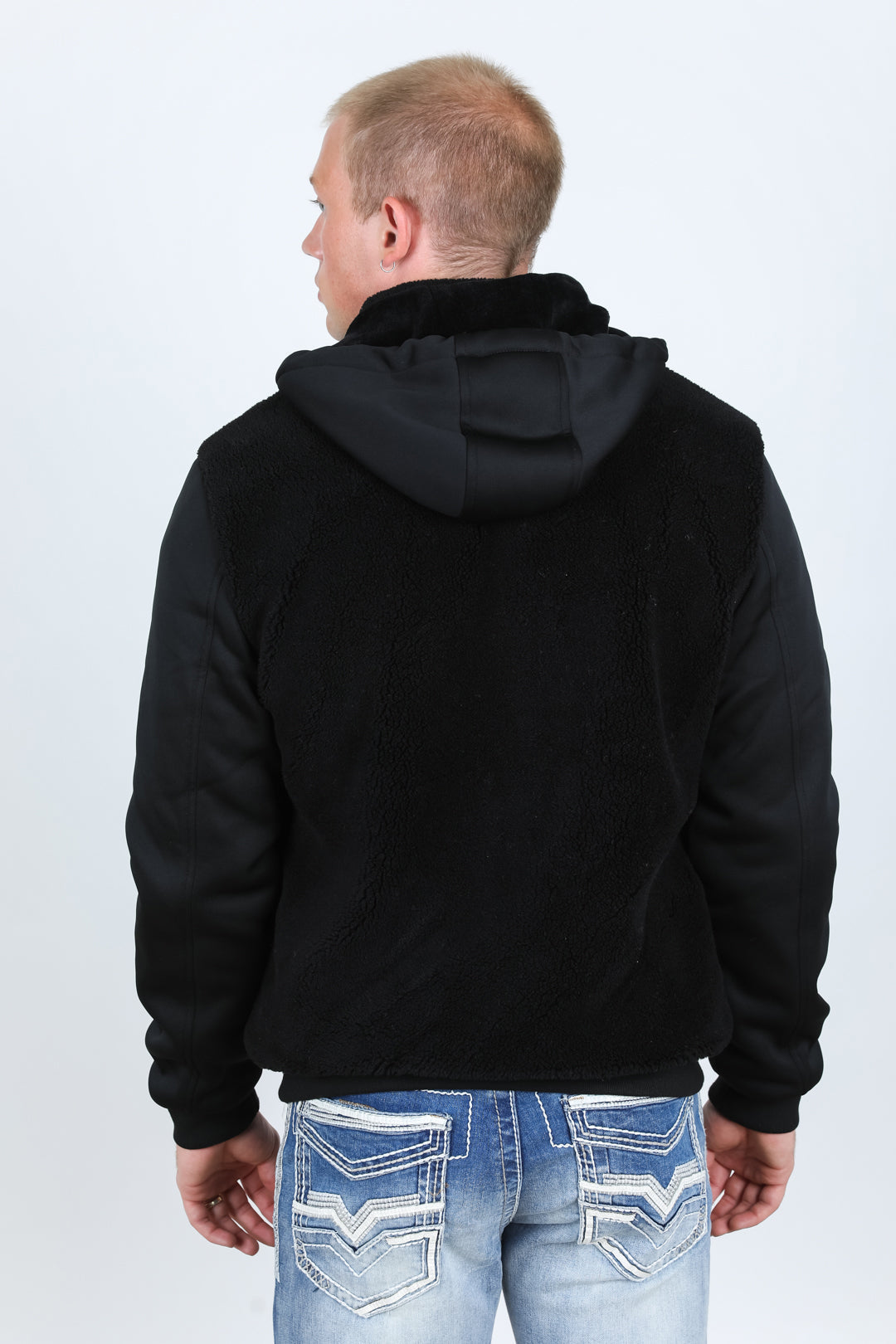Fur-Lined Quilted Hooded Jacket | Men's Winter Jacket | Men Quilted Fur Black Camel