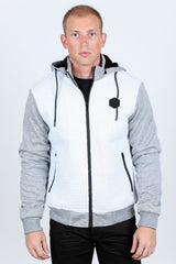 Fur-Lined Quilted Hooded Jacket | Men's Winter Jacket | Men Quilted Fur White Camel