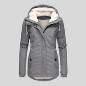Women's Fleece-Lined Winter Parka | Plush Hood Zip Snap Front Closure | Warm Coat Extended Sizes | S–2XL